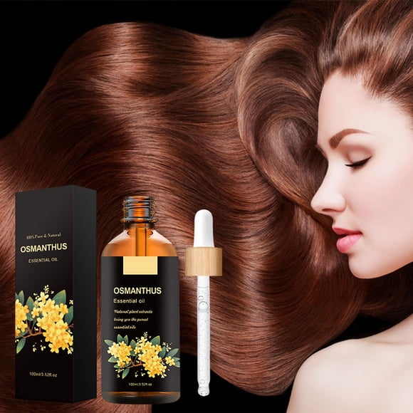 Fiudx Aceite de Osmanthus, Sérum Nutritivo para El Cabello, Aceite Hidratante Facial y Corporal, Tratamiento Capilar Antiencrespamiento, Uso Múltiple, Todo Tipo de Piel, Botella de 100 Ml Inluida