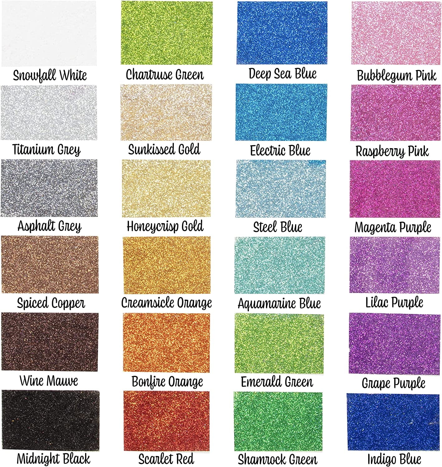 iDIY Ultra Fine Glitter - Set of 6 - w Easy-Pour Bag and Funnel - Rainbow Colors Extra Fine - Perfect for Crafts, School Projects, Decorations, and more