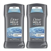 Dove Men+Care Antiperspirant & Deodorant Stick, Clean Comfort, Twin Pack, 2.7 Oz, 2 Pack