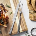 thumbnail image 3 of ZWILLING Porterhouse 2pc Stainless Steel Carving Knife Set with Fork in Red Presentation Box, Gift Set, 3 of 4