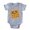 Heather Grey, variant on CafePress - Sad Waffle - Cute Infant Baby Football Bodysuit