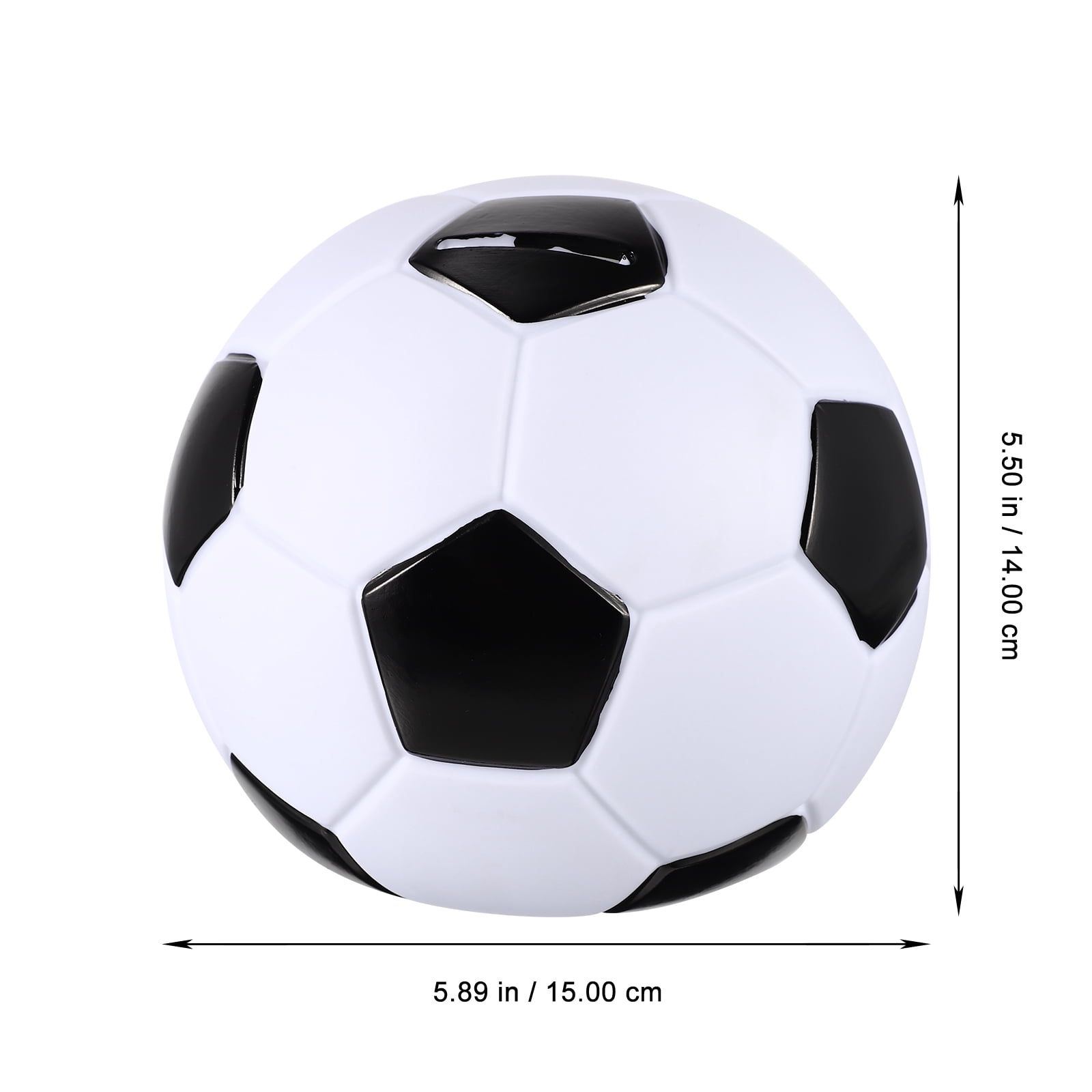 FRCOLOR Football Piggy Bank Soccer Money Bank Cartoon Coin Jar For Kids Sports Themed Adornment,White Home Decor