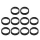 thumbnail image 2 of 10 anillos de goma suave para el pulgar, inserto para tijeras de peluquería - Negro, diámetro Balck, 2 of 8