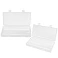 thumbnail image 4 of KAKOWELY Battery Storage case 2Pcs Plastic Battery Organizer Box Battery Storage Case Holder Box Hanging Storage Case6.1"X2.95"X0.98", 4 of 5