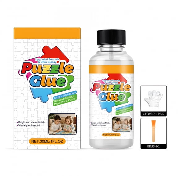 BANIRO Puzzle Glue, Clear Puzzle Glue ,Jigsaw Puzzle Glue,Puzzle Sealer Easily Preserves Finished Puzzles for Puzzles
