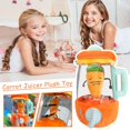 thumbnail image 2 of Carrot Juicer Doll Carrot Juicer Doll Fun Drawstring Plush Doll Cartoon Stuffed Toy Spinning, 2 of 7