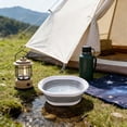 thumbnail image 7 of HAHUT Multipurpose Collapsible Wash Basin, Small Portable Foldable Dish Tub, Space Saving for Dishing, Fruit, Camping, RV, Laundry (Gray), 7 of 7