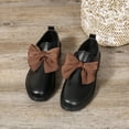 thumbnail image 5 of Black Women Casual Middle Heel Leather Shoes Solid Color Comfortable Pu Upper, 5 of 8