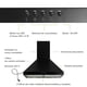 thumbnail image 4 of Campana para cocina de pared piramidal 60 cm Acero Inoxidable, 3 Velocidades, Doble Filtro de malla lavable y Filtro de carbón activado, Luz LED, Extrae y Purifica Negro AVERA CEP60N, 4 of 10