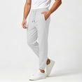 thumbnail image 2 of cfhntfmh Mens Casual Joggers Pants Elastic Waist Drawstring Workout Pants with Pockets Loose Athletic Pants (Gray,X-Large), 2 of 7
