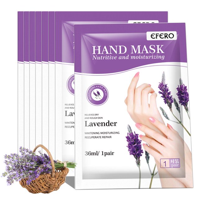 EFERO-mascarilla de mano con aguacate para el cuidado de las manos, guantes humectantes para Spa, crema exfoliante para manos, elimina la piel muerta, 6 pares qym unisex