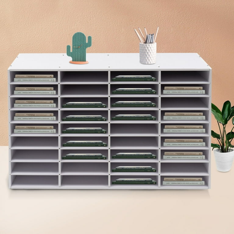 12 Slot Mail Sorter Organizer - PVC Classroom Mailbox For Files & Documents