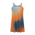 thumbnail image 5 of Itsame Womens Casual Dresses Round Neck Tie Dyeing Thin Dress Multicolor Size 2XL, 5 of 6