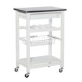 thumbnail image 4 of Royce White Kitchen Cart, 4 of 6