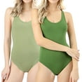 thumbnail image 1 of Women Basic Solid Soft Stretchy Sleeveless Tank Top Bodysuit Leotard (S-XL), 1 of 3