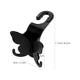 thumbnail image 2 of FOMIYES 2Pcs Car Headrest Hooks for Back Seat with Sturdy ABS Material Black, 2 of 8