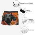 thumbnail image 3 of Picia Sunflower Black Dog Pattern Men’s Boxer Briefs – Soft & Breathable Underwear, Stretchy & Comfortable Fit, Supportive Pouch Design, Moisture-Wicking-X-Large, 3 of 5