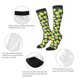 thumbnail image 3 of Fotbe Lemon Calcetas Divertidas Estampadas para Hombre y Mujer, Calcetas de Algodón hasta la Rodilla para Caminar, Correr, Enfermería y Embarazo, 3 of 6