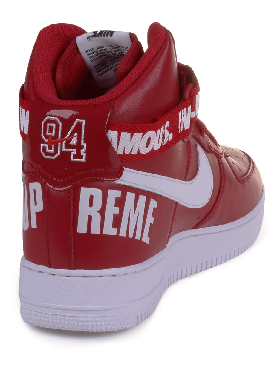 Nike Mens Air Force 1 High Supreme SP Varsity Red/White 698696-610