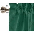 thumbnail image 5 of Green Rhombus Window Short Curtains 63 Inch Length, Rustic Modern Plaid Geometric Rod Pocket Kitchen Window Treatments Drapes for Bedroom, Cafe, Living Room, 2 Panels, 52 W x 63 L, 5 of 5