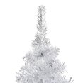 thumbnail image 2 of vidaXL Artificial Pre-lit Christmas Tree with Ball Set Silver 210 cm PET, 2 of 5