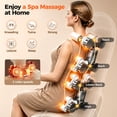 thumbnail image 3 of Upgo 4D Massage Chair Full Body, Zero Gravity Massage Chair with Heat and Foot Massage with Airbags, Kneading, Bluetooth, LCD Touch Control - Brown, 3 of 9