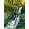 thumbnail image 2 of Sweetwater 12x14 Gold Ornate Wood Framed with Double Matting Museum Art Print Titled - Kent Falls, 2 of 4