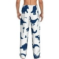 thumbnail image 3 of Balery Men'S Cute Cartoon Dinosaurs Pants,Sleepwear Pants,Pajama Pants,Pj Bottoms Drawstring And Pockets-Small, 3 of 9