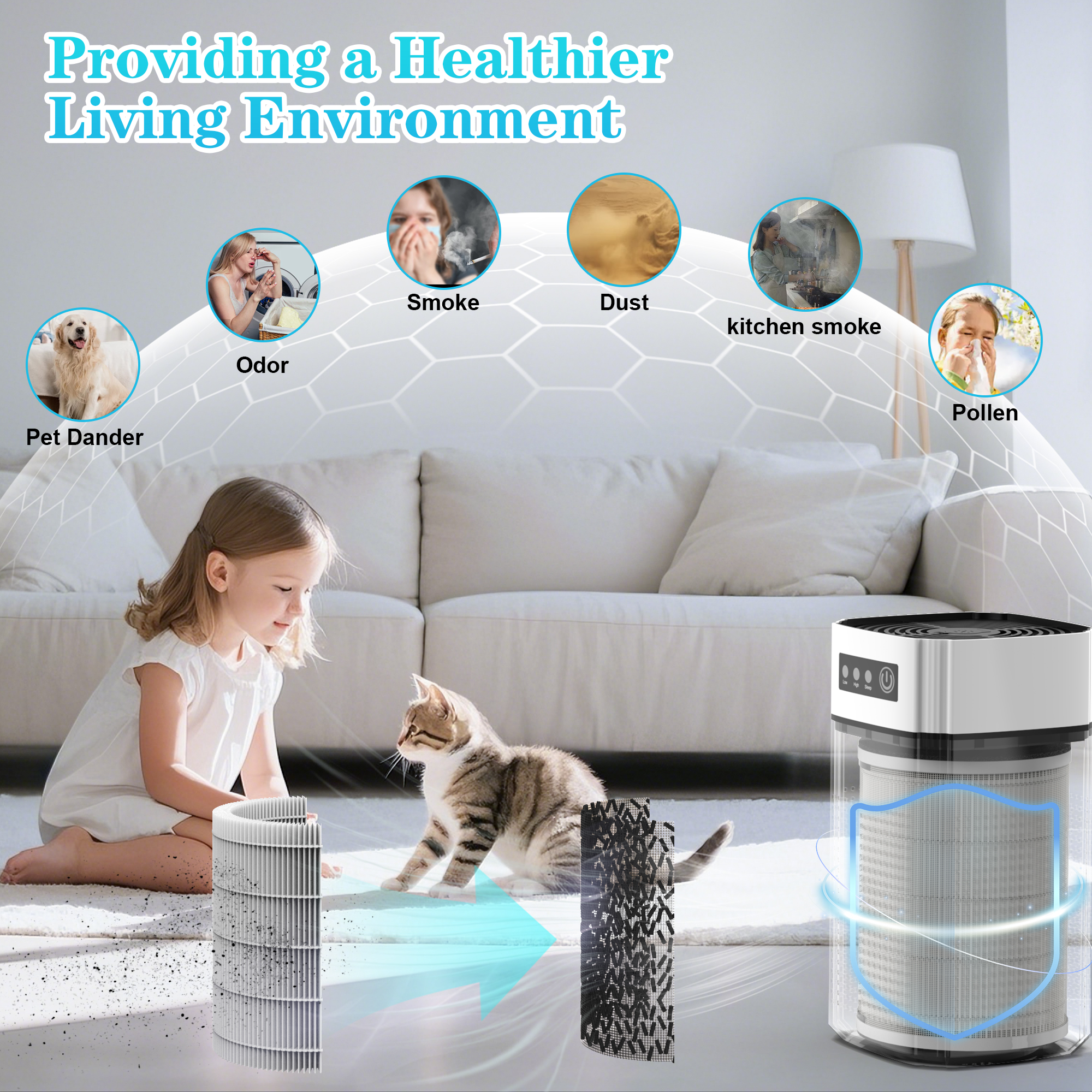 AIRFIRE AP202 HEPA Air Purifier For Allergies photo 2