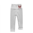 thumbnail image 5 of NAISIBABY Girls Fleece Lined Leggings, Stretchy Christmas Bow High Waisted Winter Thermal Tights Gray 5T, 5 of 5