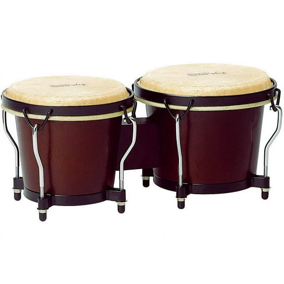 Tycoon Ritmo Bongos, 6" and 7", Mahogany Finish
