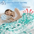 thumbnail image 3 of Turquoise Polka Dot Cooling Blanket,Lightweight Breathable Summer Throw Blanket with Double Sided Cold Effect,Abstract Modern Art Dots Watercolor Picnic Blankets Bed Sheet for Hot Sleepers 30"x40", 3 of 8