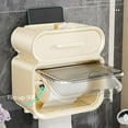 thumbnail image 6 of Gnmfd Bathroom Tissue Box Wall-Mounted Storage Rack, Waterproof Toilet Paper Holder with Lid, Large Capacity, Easy Installation, Bathroom Organizer for Indoor and Toilet Storage, 6 of 6