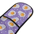 thumbnail image 2 of Dailycode Double Sided Oven Mitt with Loop Heat Resistant Kitchen Long Potholders 7" x 35" Eggs and Polka Dots, 2 of 6