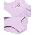 thumbnail image 3 of Arshiner Kids Girls Classic Long Sleeve Leotard Dance Ballet Dress Leopard,8-9Y,Purple, 3 of 8
