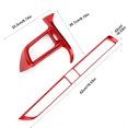 thumbnail image 3 of Marco de Panel de salida de aire Central embellecedor de ventilación de A/C del lado izquierdo del tablero rojo apto para Toyota Camry 2018-2020, 3 of 8