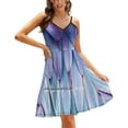 thumbnail image 1 of Parrot Feathers Sweetheart Knot Flared Dress Fashion Design Large Size Loose Dress, 1 of 5
