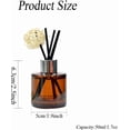 thumbnail image 2 of 2Pcs 50Ml/1.7oz Empty Amber Round Glass Diffuser Bottles with Silver Cap Refillable Essential Oil Jars Containers Fragrance Accessories Use for DIY Replacement Reed Diffuser Sticks Sets Crafts Decor, 2 of 8