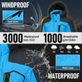 thumbnail image 7 of TACVASEN Women's Winter Waterproof Windproof Snow Ski Jackets Warm Thermal Fleece Thick Hooded Coat with Multi-Pockets for Outdoor Hiking Snowboarding Blue Black L, 7 of 7