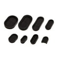 thumbnail image 7 of Flyshop 4-Pack Black 13 x 27 mm, 1/2" x 1-1/16" Drill Hole Double-sided Rectangle Firewall Hole Plugs, Synthetic Rubber Grommets Wire Protection, 7 of 7