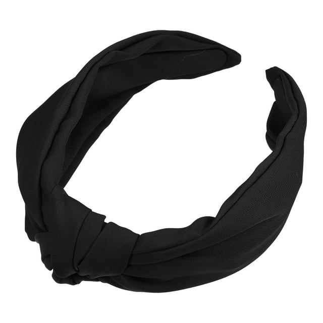 Diademas anudadas, diadema para mujer, aro para el cabello para todo tipo de cabello, accesorios para el cabello, negro