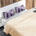 thumbnail image 5 of Yayeee Pillowcase Standard Size Set of 2 Satin Wrinkle Resistant Pillow Case, Halloween Cats, 5 of 7