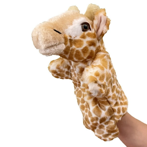 Marionetas de mano de juguete, animales grandes, conejos, guantes de peluche