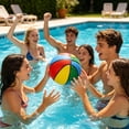 thumbnail image 4 of Japceit Inflatable Mini Basketball, Pvc Beach Pool Play Ball, Outdoor Water Game Toy, Kids Summer Swimming Pool Party, Colorful Bouncing Ball, Inflatable Sport Ball, 4 of 6