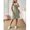 Green, variant on Womens Green Denim Pinafore Dress, Casual Front Button A-Line Overall