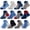 Multicolor, variant on 12 Pairs Baby Boys Grips Ankle Socks Kids Toddlers Infants Anti Slip Non Skid Funny Cartoon Crew Breathable Cotton Socks