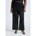 thumbnail image 2 of ELOQUII Women's Plus Size Sheer Eyelet Pant, 2 of 3