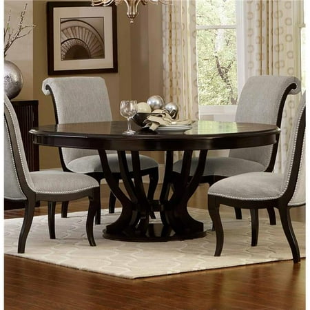 Home Elegance 5494-76 30 x 76 x 60 in. 2 Piece Savion Round & Oval Pedestal Table (Incomplete, Box 1/2 Only)