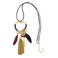 thumbnail image 2 of Collar Colgante de Borlas Color Rojo Zulema, 2 of 5