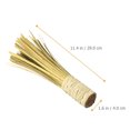 TUIBELY Bamboo Wok Brush 2Pcs Kitchen Cleaning Scrubber for Cooking